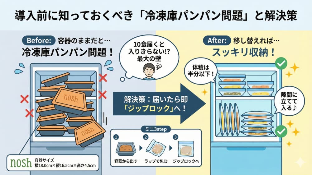 導入前に知っておくべき「冷凍庫パンパン問題」と解決策