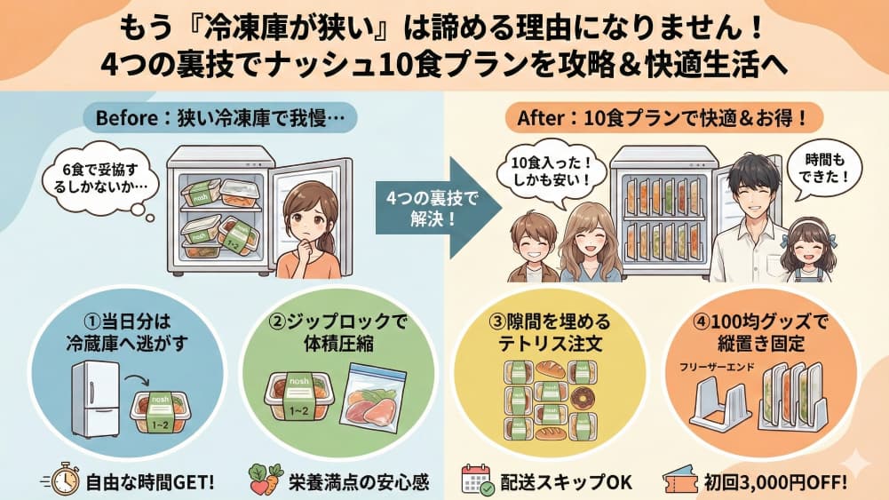 まとめ：もう「冷凍庫が狭い」は諦める理由になりません！