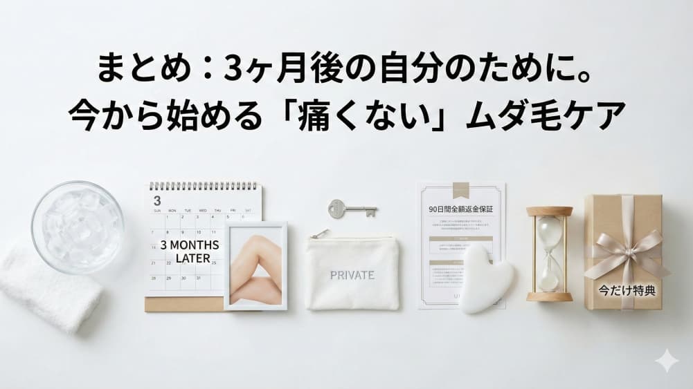 まとめ：3ヶ月後の自分のために。Ulike Air 10で今から始める「痛くない」ムダ毛ケア
